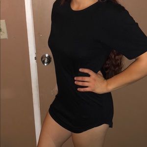 Mini tshirt black dress